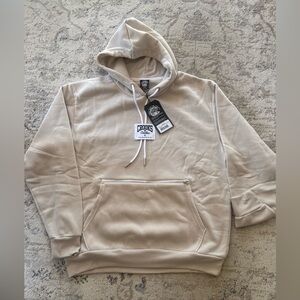Crooks & Castles Cream Hoodie Medusa Logo Zipper Pocket Streetwear Men’s M NWT